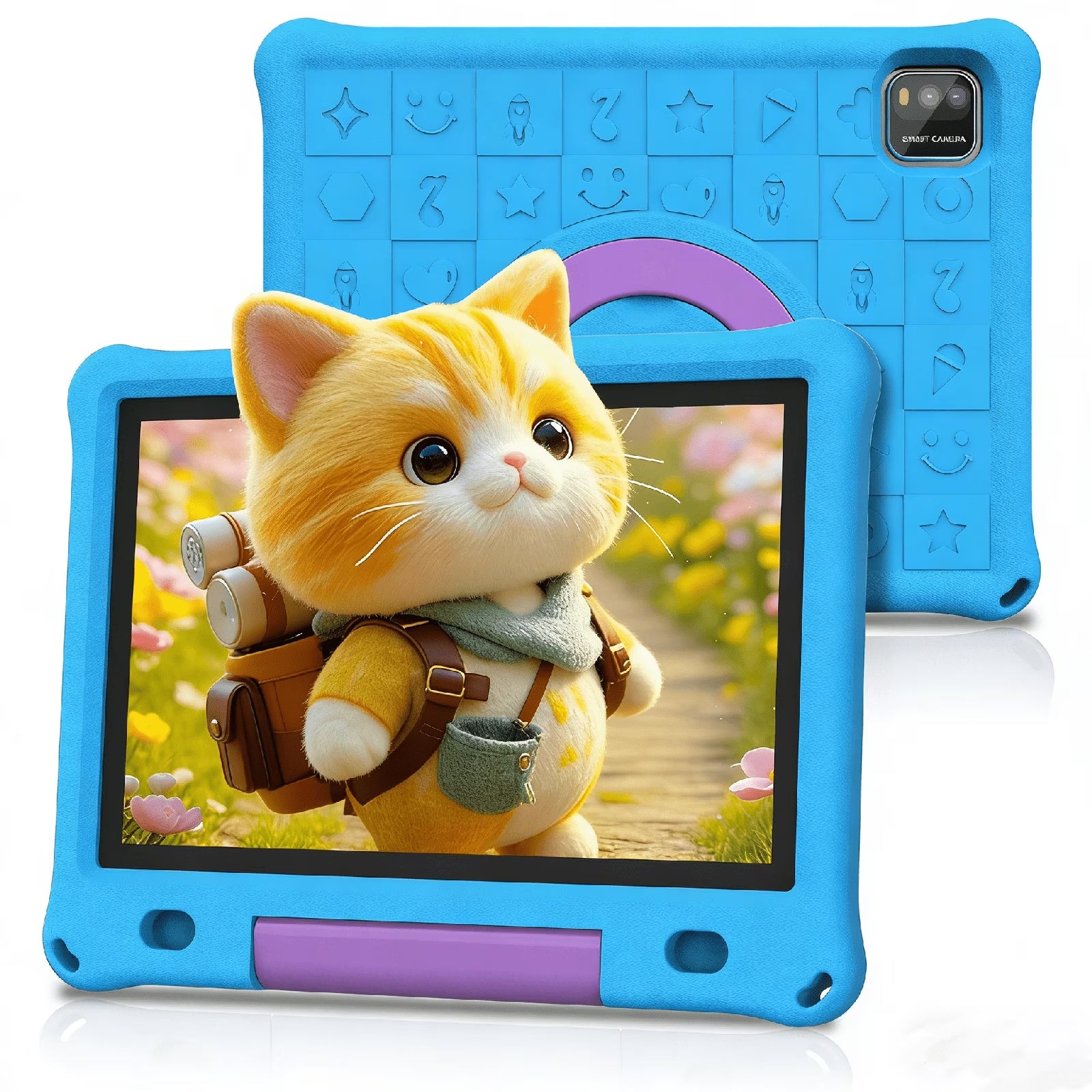 Tedupee 10inch Kids Tablet Android 15,1280x800 HD Ips Display Tablet with Eva Case,12GB (3g+9g) RAM+64GB Rom,Quad-Core, Wi-Fi6,6000mAh,Parental Control App Google Certified