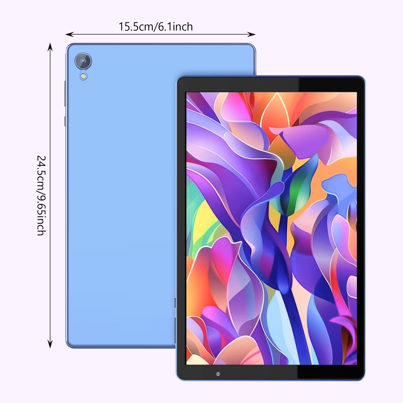 Tedupee 10 inch Android 14 Tablet，Android Tablets Quad Core Processor,4GB+32GB+1TB Expandable Tablet Computer,1280*800 IPS Screen,6000mAh Battery,WiFi